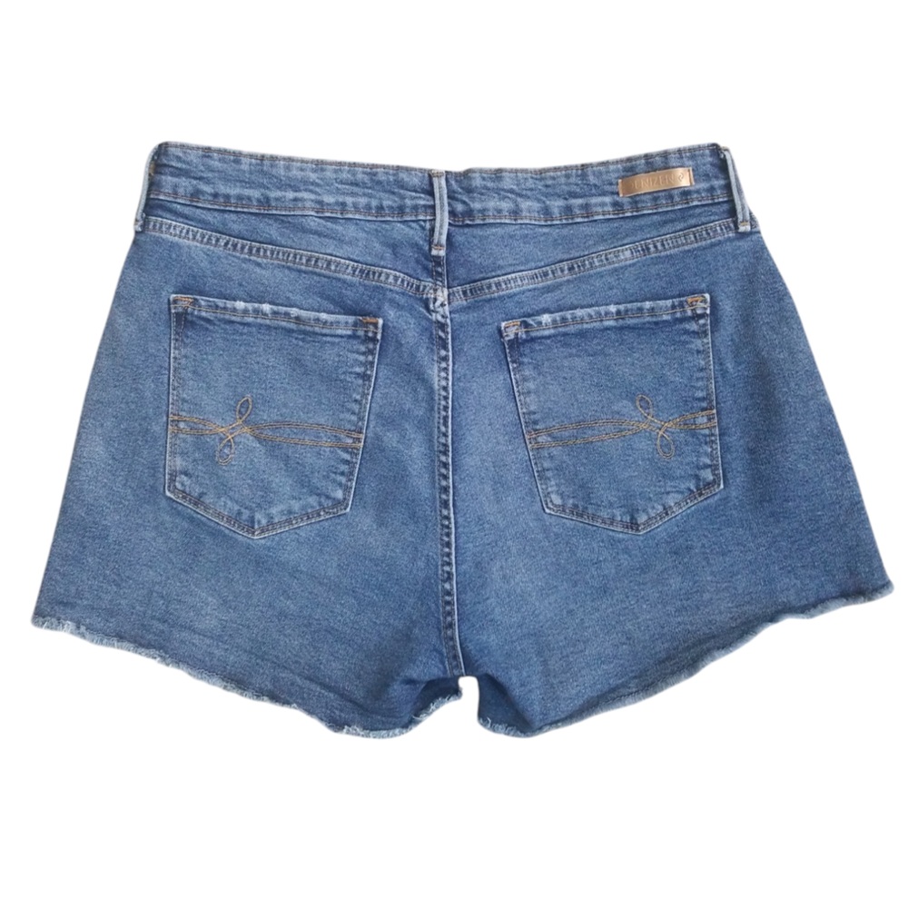 Levi’s Women's Stretch Frayed Hem High Rise Jean Shorts Size 12‎